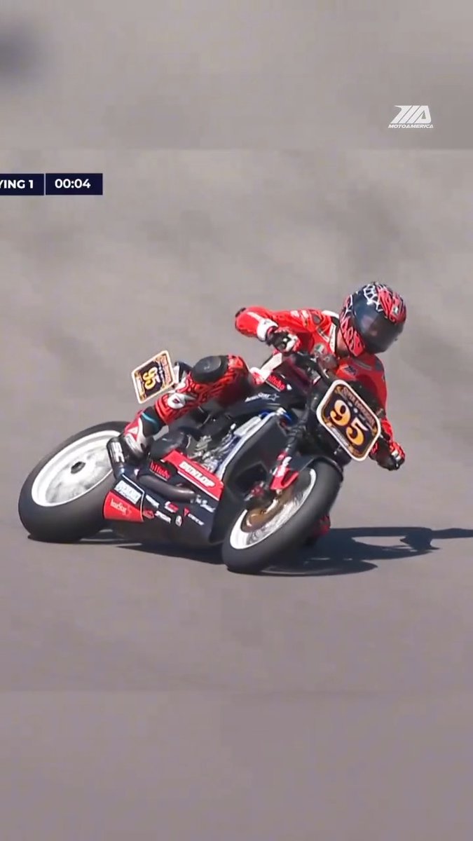 Throwing it back to Gus Rodio bringing a little SuperMoto style to Super Hooligan Qualifying after laying down the fastest lap! #motorcycle #motorsports #racing