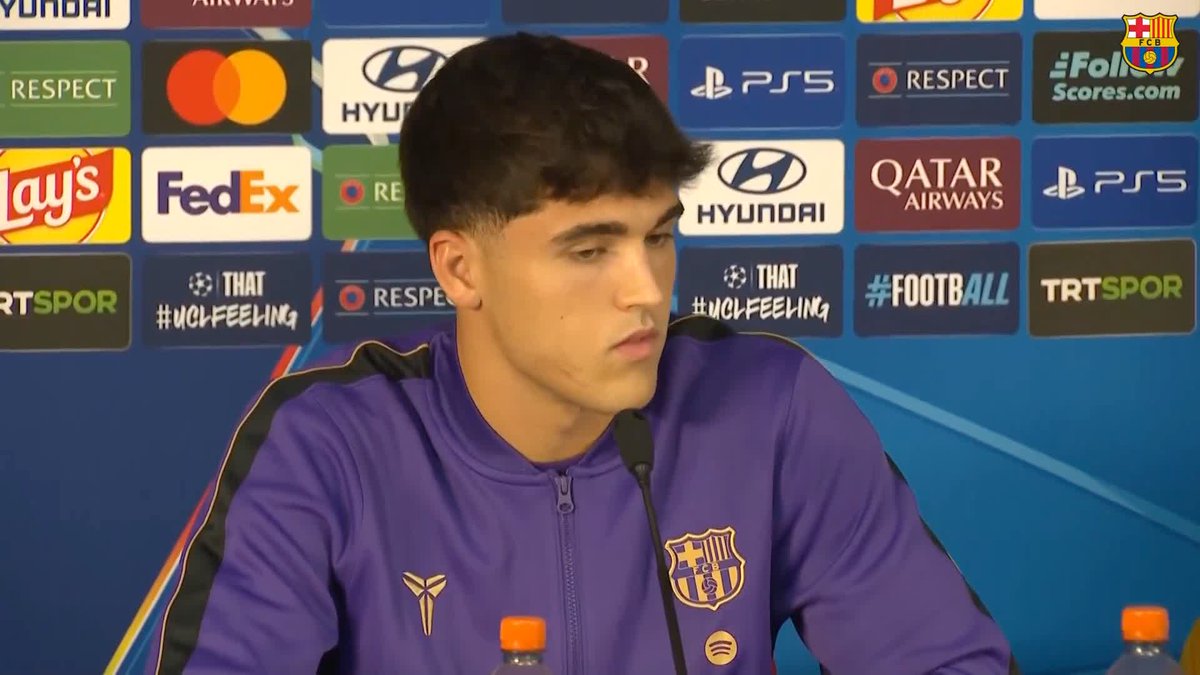🎙️ Pau Cubarsí: "Vinc de jugar molts partits i el míster m'està dosificant. Sempre em cuido al màxim per estar llest per competir."