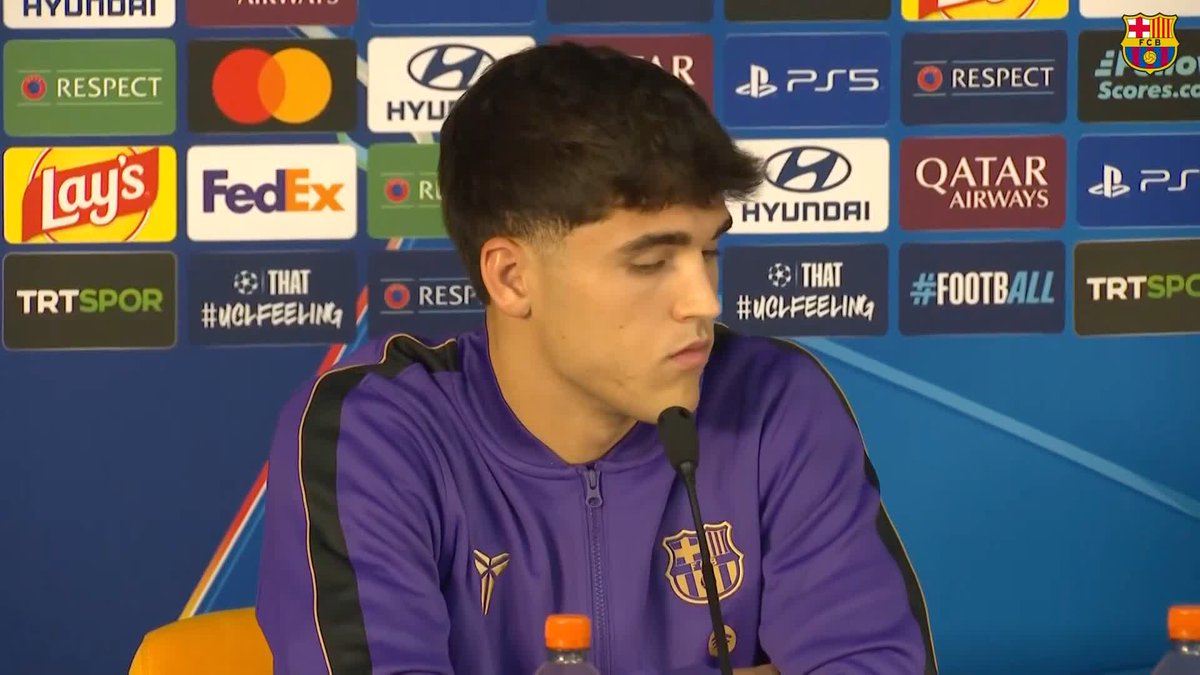 "Sabemos las cualidades que tienen y al campo al que venimos. Tenemos que hacer nuestro juego y atentos a los pequeños detalles." 🎙️ Pau Cubarsí, en la previa del Galatasaray-Barça