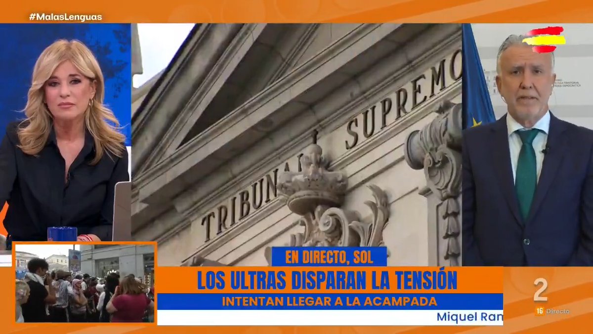 No compartimos el fallo del Tribunal Supremo. Estamos hablando de la Ley de Memoria Democrática que permitió votar a gente en elecciones anteriores y, sin embargo, en noviembre no podrán hacerlo. A las personas que tuvieron que marcharse por persecución política o por razones económicas y que son españoles, se le impidió votar porque no hubo democracia, pero ahora que sí la hay y que ya han votado, se les impide hacerlo. Es un absoluto disparate. Ángel Víctor Torres Pérez en Malas Lenguas