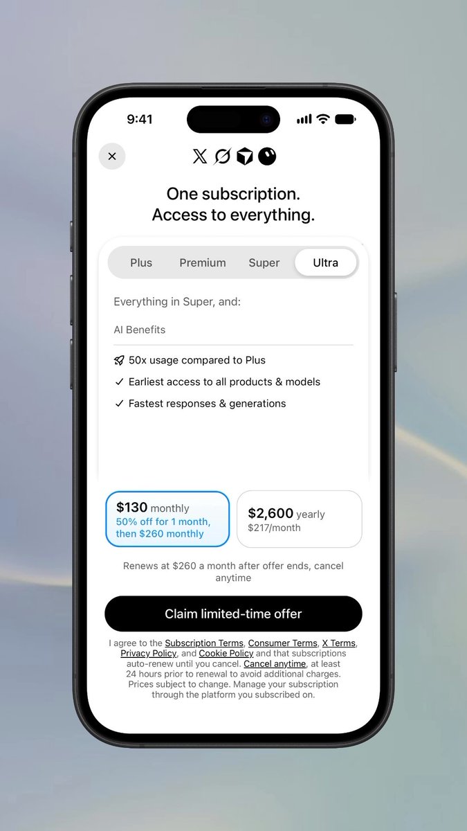🚨 𝕏 is ready to launch the new 𝕏 Subscription that is going to unify Grok, Cursor, and 𝕏 Premium in one plan!