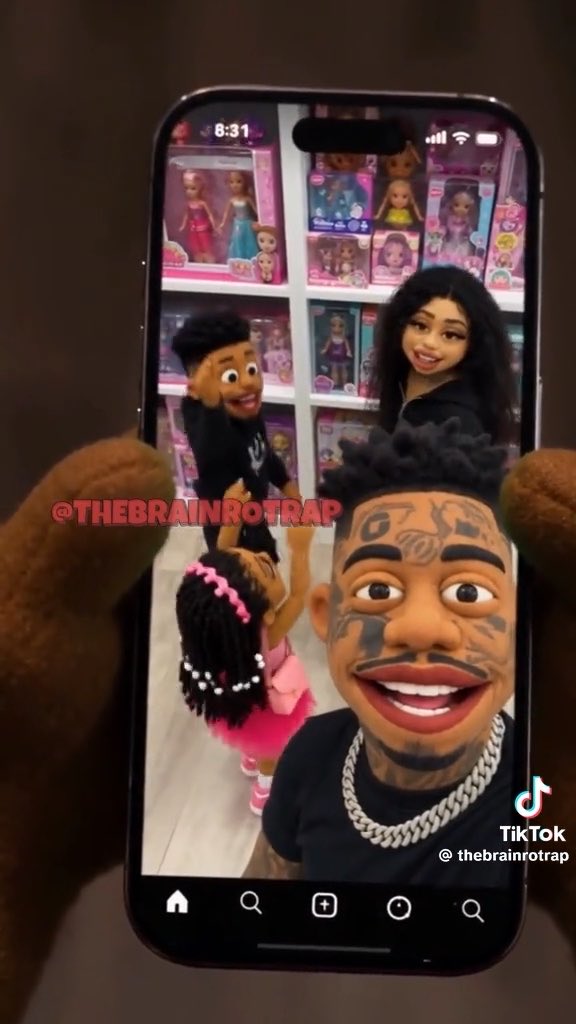 Part 7: Blueface takes his kids to Walmart with Jaidyn and Chrisean gets upset 😭 😠 😭