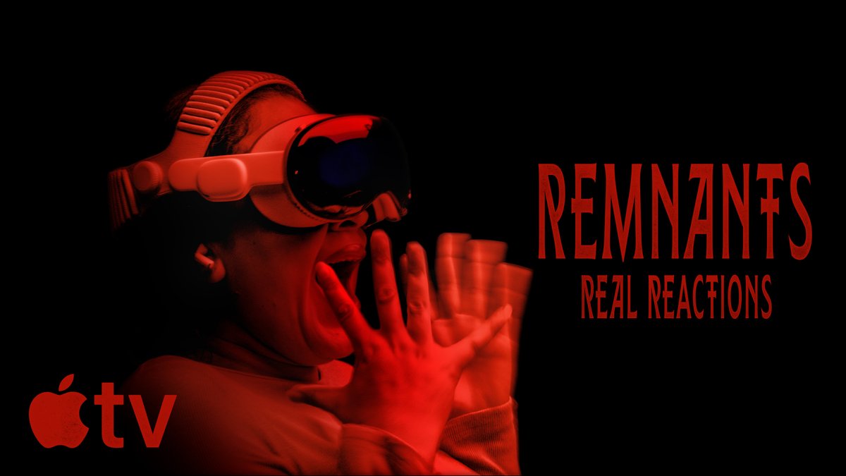 See real reactions from people experiencing, #Remnants, Apple’s first immersive horror film. Watch as they step inside Woldmere Castle and experience the terrifying world created by writer and director Ti West. Watch on Oct 16 only on Apple Vision Pro.