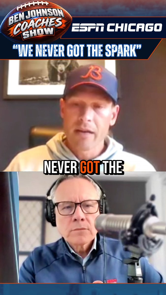 Ben Johnson on Bears’ Loss to Packers: “We Never Got the Spark” LINK TO FULL BEN JOHNSON COACHES SHOW: #ChicagoBears #BenJohnson #BearsVsPackers #GreenBayPackers #JeffJoniak #ESPNChicago #NFL #BearDown