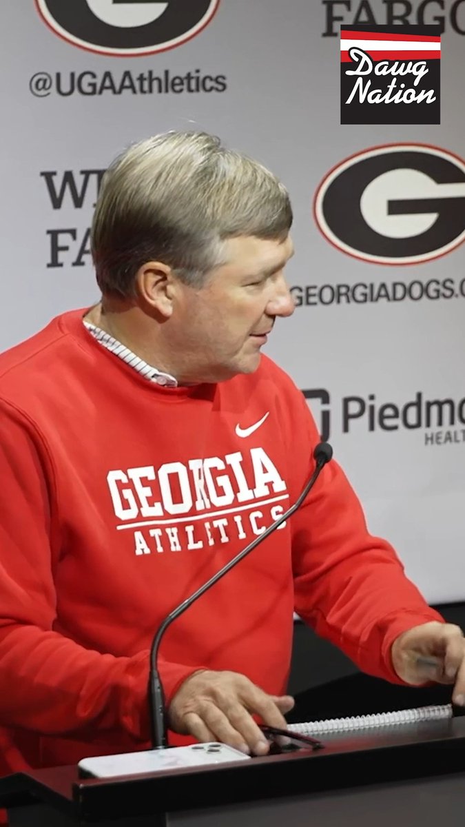 Coach Richt just keepin' it real 🤣 #godawgs