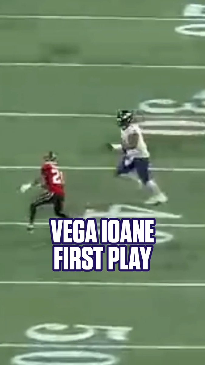 From the first snap to the last!! 😤 Rookie Vega Ioane cleared the way for the offense. Get more highlights on
