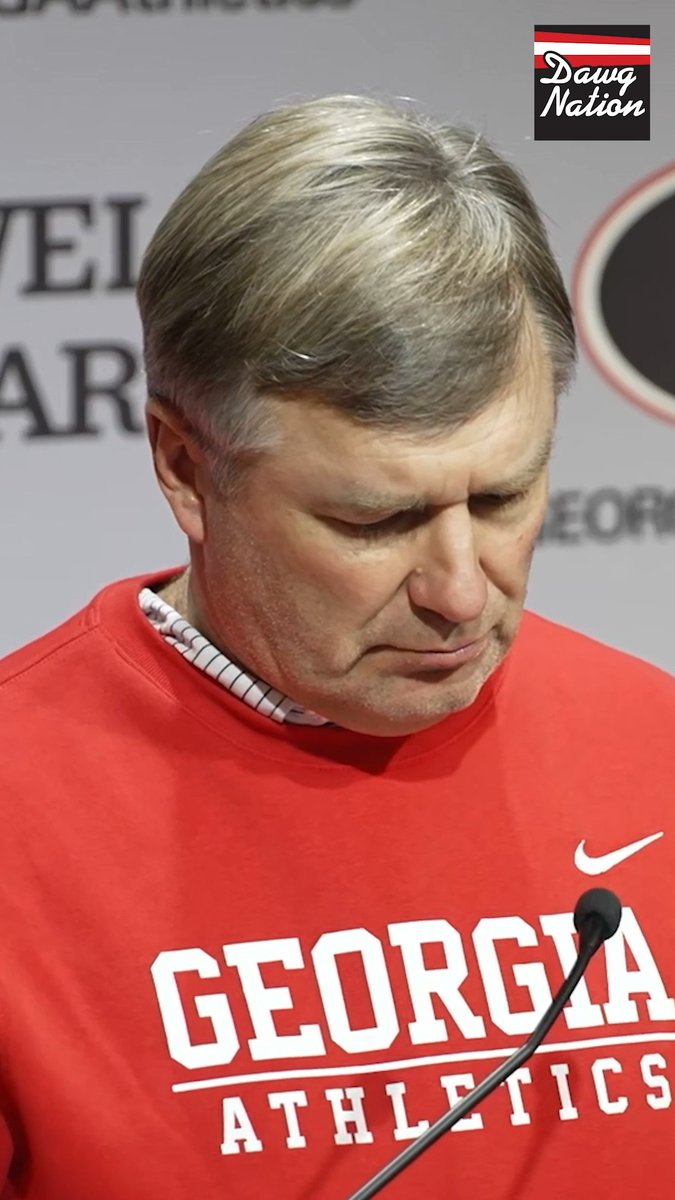 Asked about a “Cignetti effect” and year-one expectations, Kirby Smart put it bluntly: "I'm still waiting." 🤭 #godawgs
