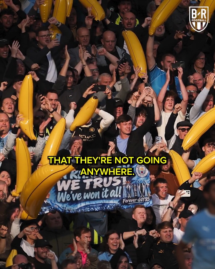 Manchester City fans with inflatable bananas isn't just a bit of fun, it's about loyalty 🍌