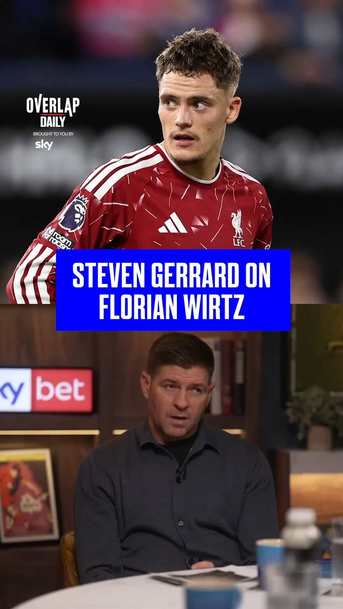 "This kid is a major talent" 🙌 Gerrard isn't ruling out Florian Wirtz just yet... Watch the latest Overlap Daily episode now on YouTube or listen wherever you get your podcasts 🙌⚽️ #overlapdaily