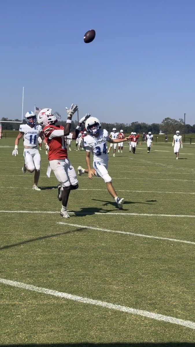 Back like he never left. NC State QB commit Gunner Rivers drops it in the bucket to Anthony Howard. 🎯 (Anthony Howard (AntMan))