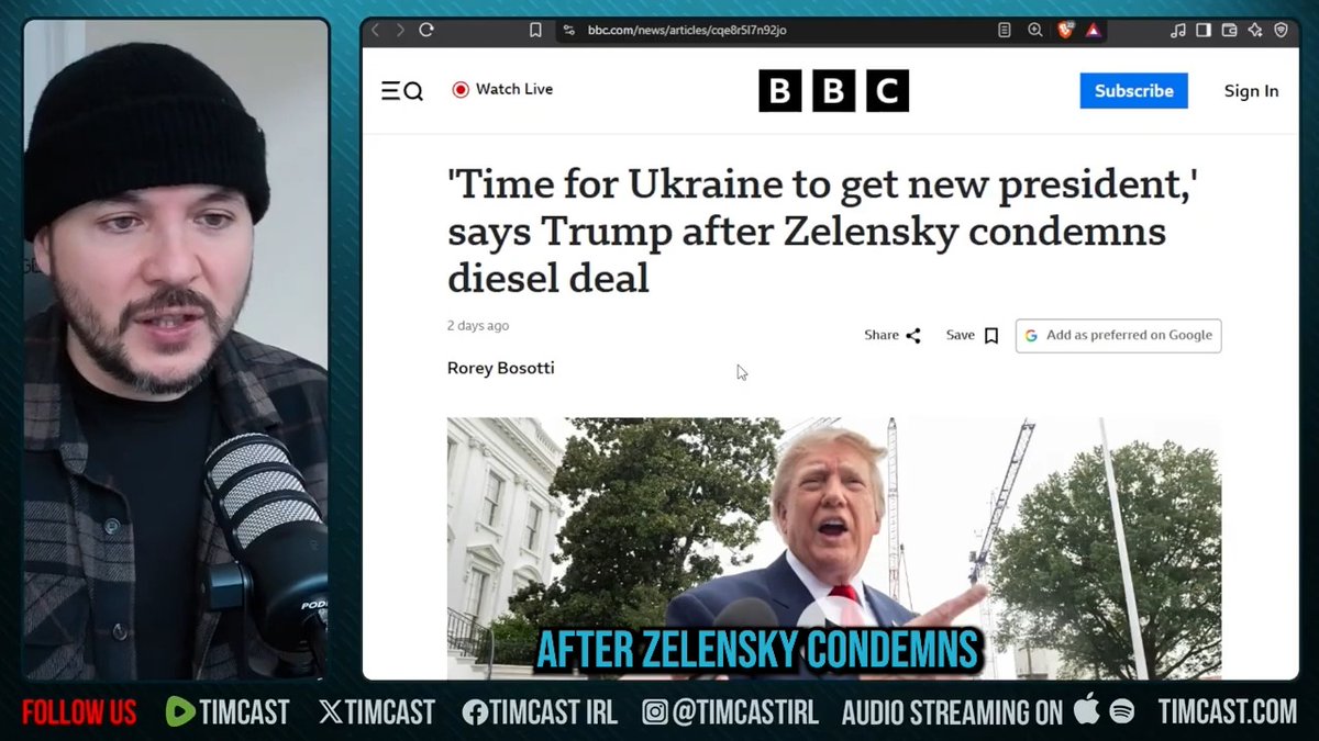 Trump says it's time for Ukraine to elect a new president. Regardless of where you stand on the wars in Ukraine or Iran, one thing is clear: Ukraine's targeting of energy infrastructure is directly interfering with Trump's agenda.