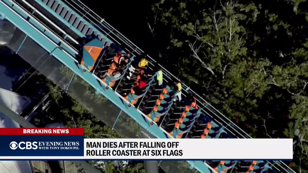 BREAKING: One person has died after falling from a 200-foot-tall roller coaster called “The Goliath" at Six Flags Over Georgia in Austell, Georgia. Several others were evacuated from the ride and the park was shut down.