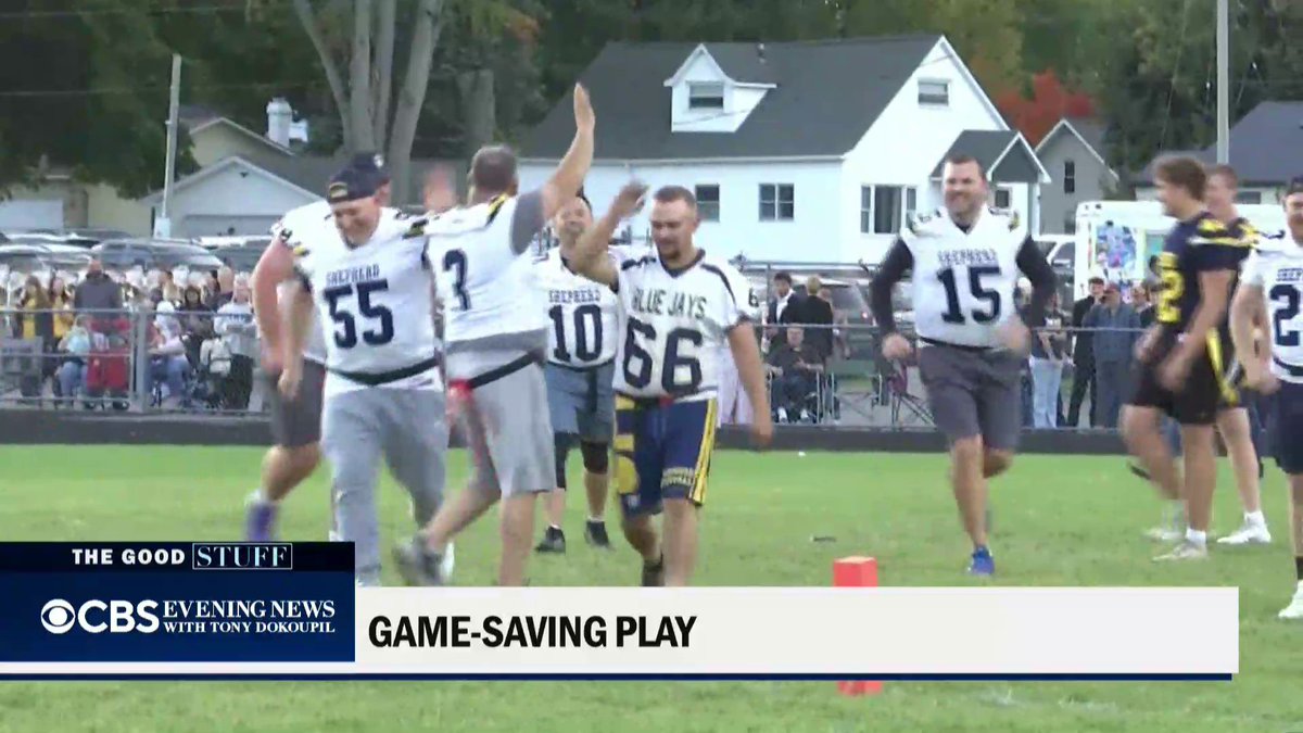 When their homecoming game was nearly canceled, one Michigan high school came up with a winning idea: take on their own dads. The students faced off against their fathers in a flag football game that turned into an unforgettable night for the whole community.