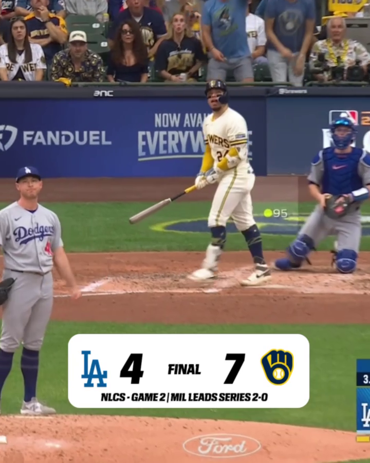 THE WILLY CONTRERAS GAME 🔥 The Milwaukee catcher powers the Brewers past LA in Game 2 of the NLCS 😤