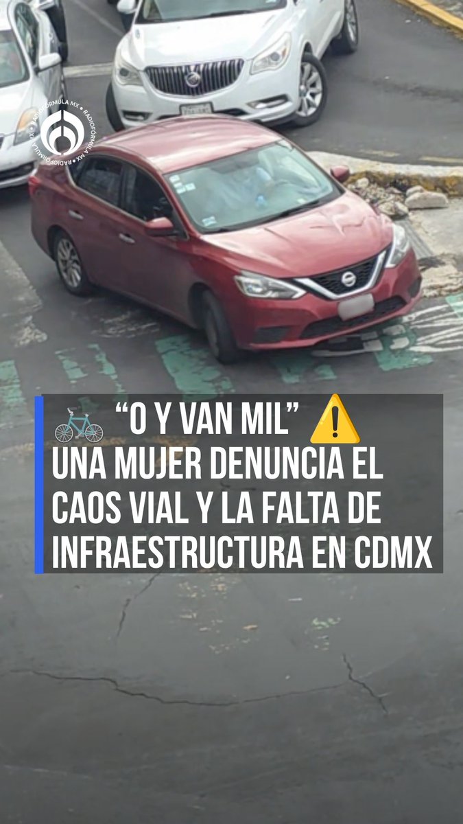 🚲 “0 y van mil” ⚠️ Una mujer denuncia el caos vial y la falta de infraestructura en CDMX #RFmx #Imperdible