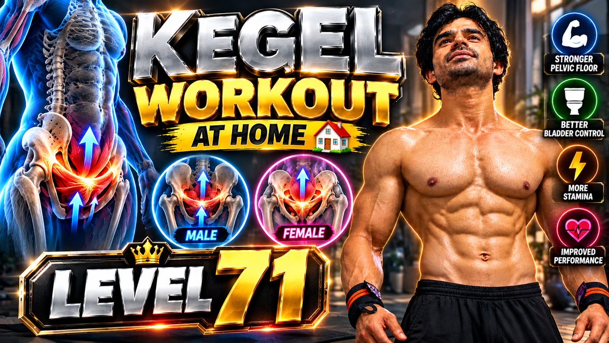 🔥 KEGEL WORKOUT AT HOME 🏠 | LEVEL 7️⃣1️⃣ 💪 #KegelWorkout #KegelExercises #PelvicFloor #KegelWorkoutAtHome #Level71 #MensFitness #WomensFitness #HomeWorkout #PelvicFloorTraining #sachinhrfitness