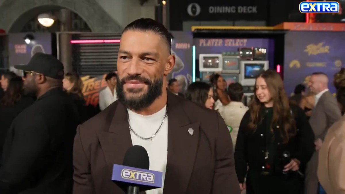 Roman Reigns doubled down on his training to prep for his role as Akuma in #StreetFighter... and says he'd like to see Triple H in a "Street Fighter"-style bout! 👊