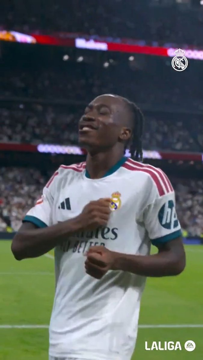 ☝️ Yan Diomande's first goal as a madridista! #LaLigaHighlights