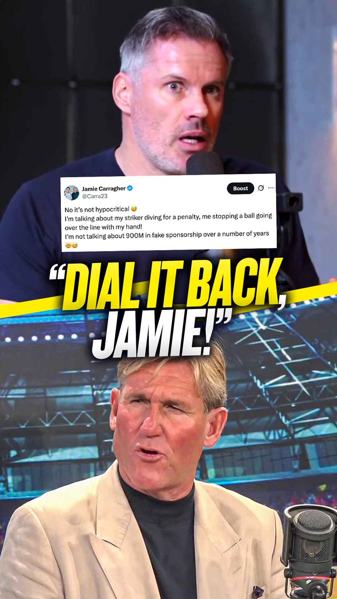 Simon Jordan refuses to back down on calling Jamie Carragher a hypocrite, after Jamie defended his "rather cheat and win" comment! 👀