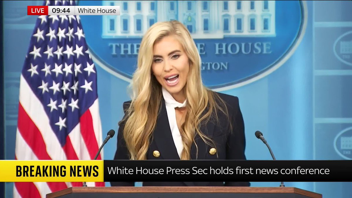 'I want to thank President Trump for his trust that he has placed in me. I have wanted to work for him for a very long time' President Trump's new press secretary Katie Zacharia is holding her first White House briefing Watch live: