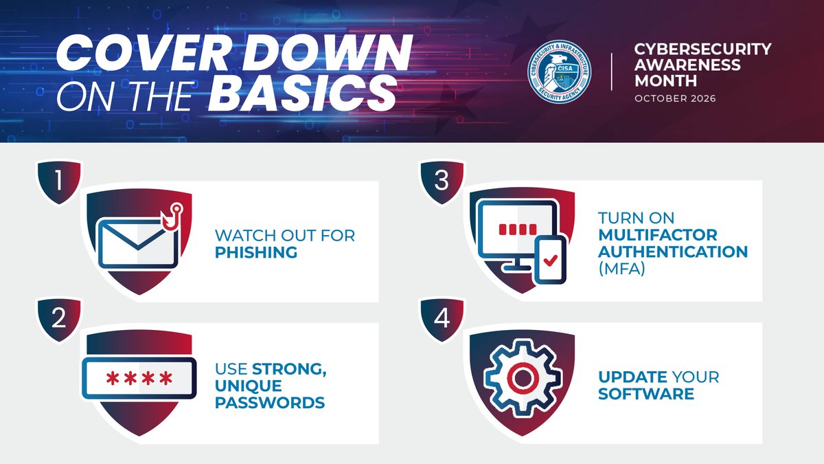 Require long, unique passwords and require multifactor authentication. These steps are simple but powerful ways to block cybercriminals from accessing your accounts. Read more: #SecuringTheNext250