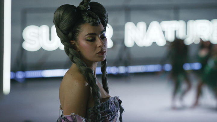 Charli xcx stars as Mother Nature in SACRIFICE. Premiering in the US and France October 16.