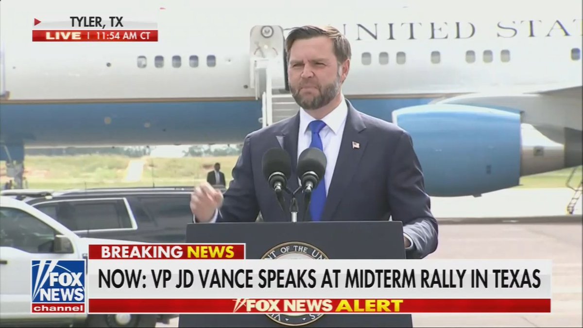 Vance awkwardly yells at a protester: Get out of here, man, we're talking about how to save America! Get the hell out of here!