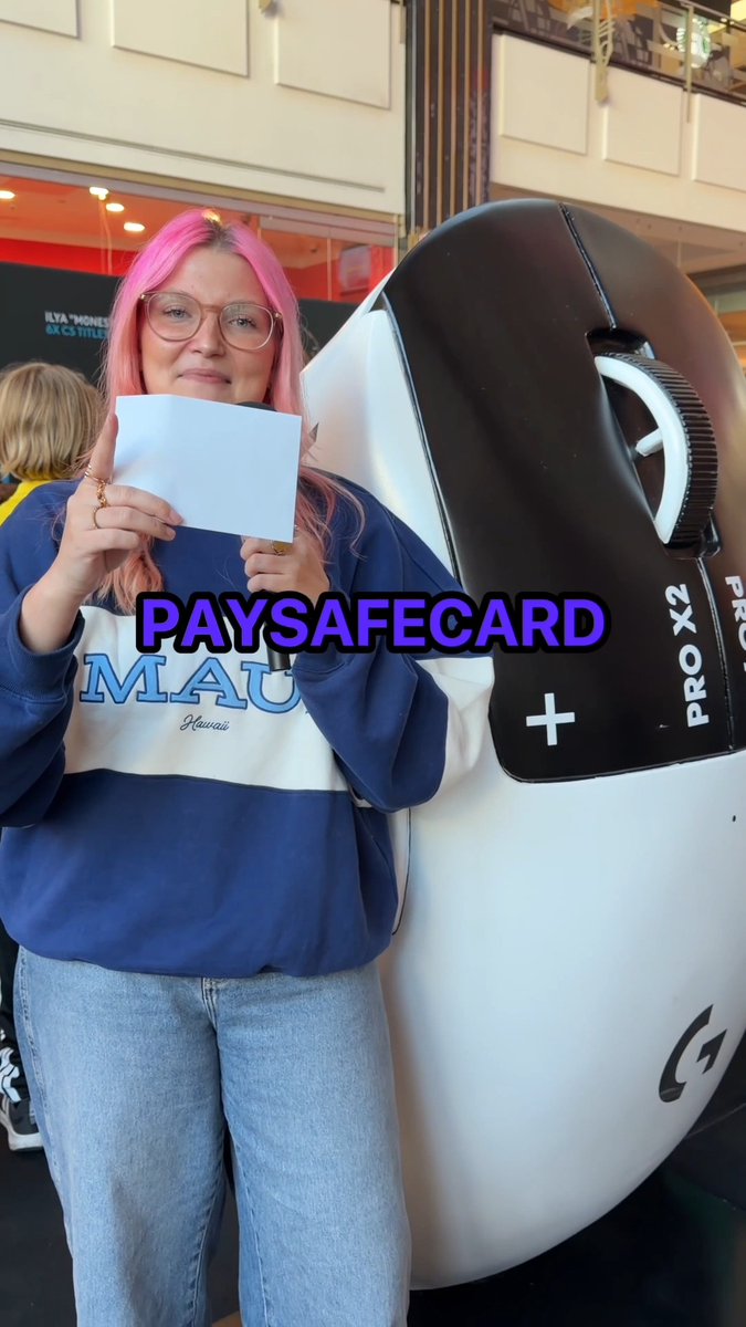You must've maxed out your luck stats because we're partnering with @logitechg.de to give away 3 €50 PaysafeCard codes. Here's how to enter: 🖱️ Like this post 🖱️ Follow paysafecard and @logitechg 🖱️ Tag your duo partner!
