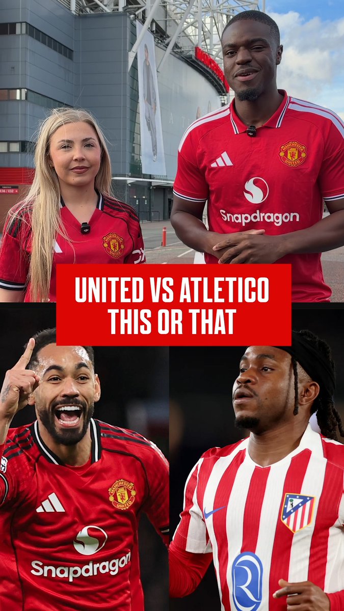 🔴 Man United + Atletico Madrid THIS OR THAT! Which side has the better players (lol)? 👇