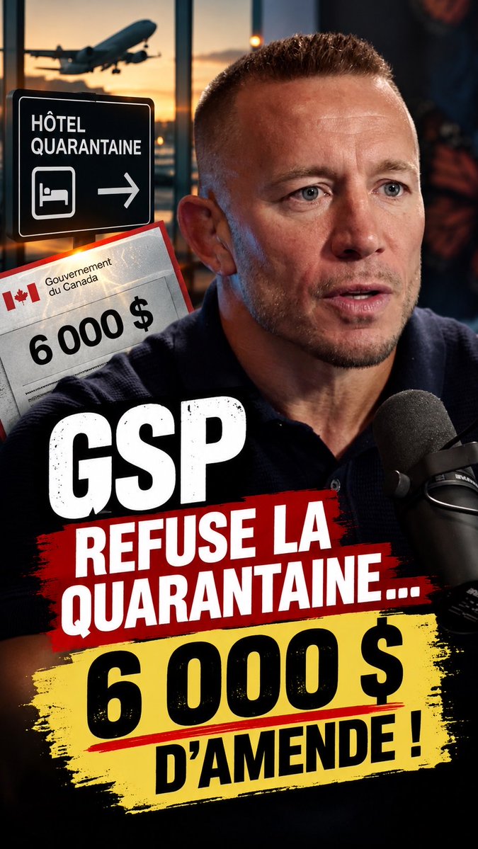 La fois que GSP s’est pris 6000 $ d’amende pendant le COVID… Entrevue disponible en commentaire.