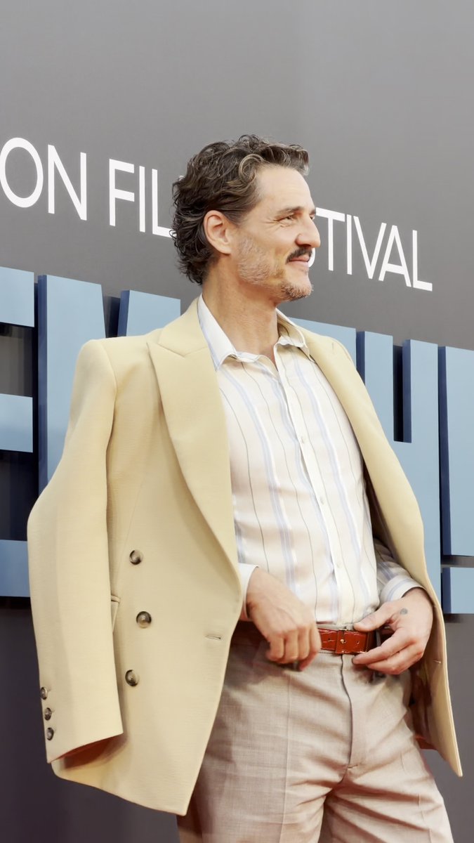 Our leading man, Pedro Pascal arrives at the European Premiere at BFI LFF of BEHEMOTH! #Behemoth