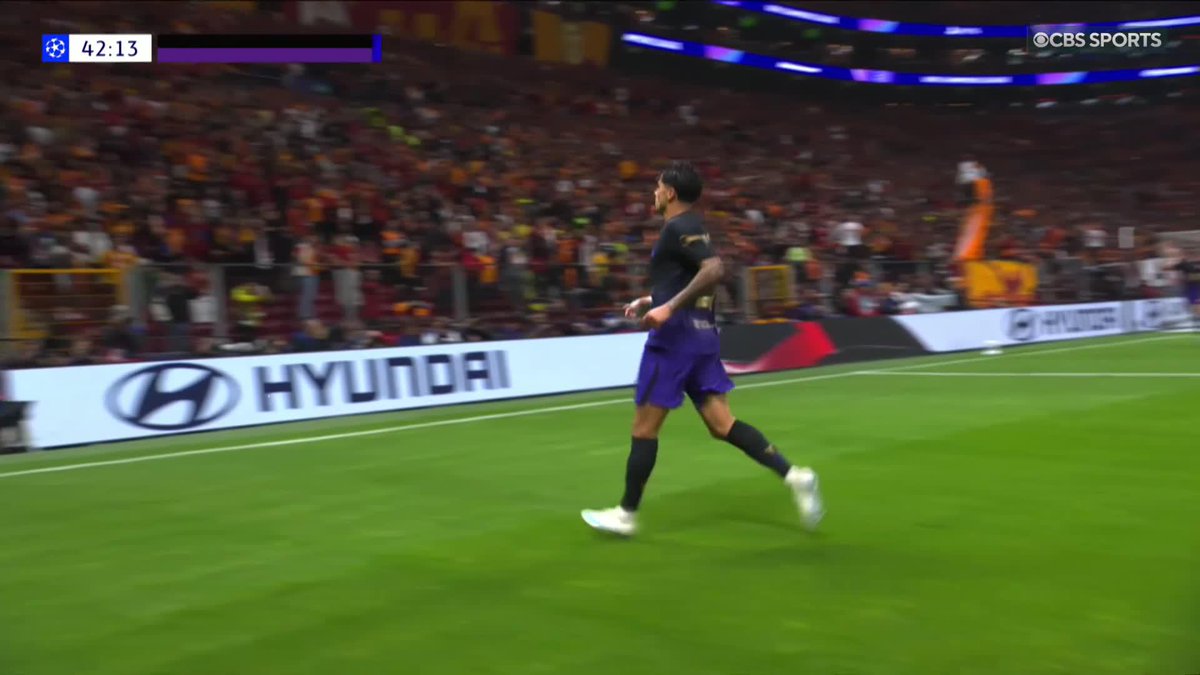 João Cancelo coolly finds the bottom corner and Barcelona are back level in Türkiye 🇵🇹 Watch the #UCL on @ParamountPlus 📺