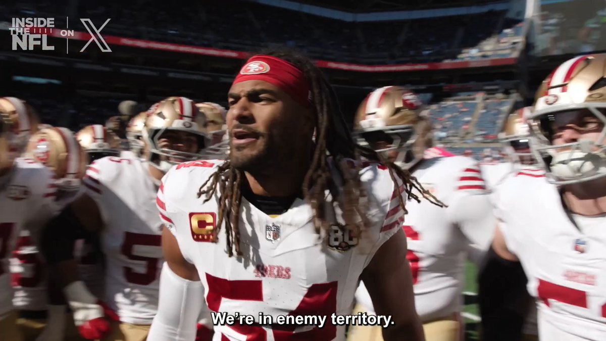"Make 'em tap out!" San Francisco 49ers Seahawks had playoff vibes 🍿 @InsideTheNFL
