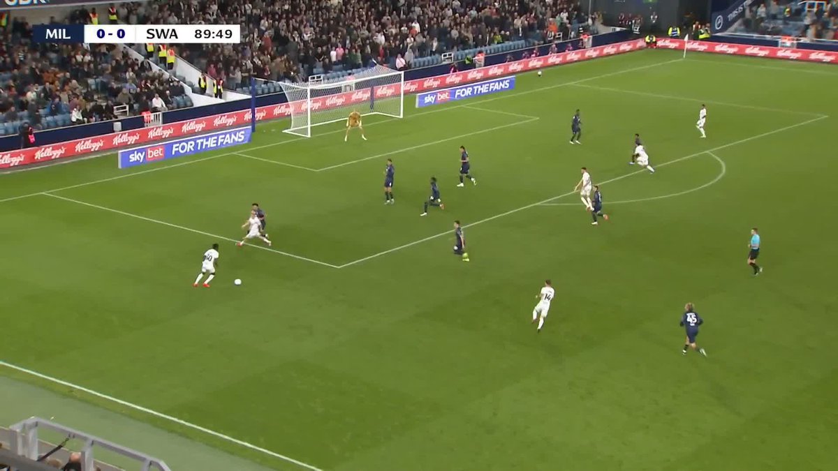 Heartbreak for Millwall as Ronald surely wins it for Swansea in the 90th minute 🤯