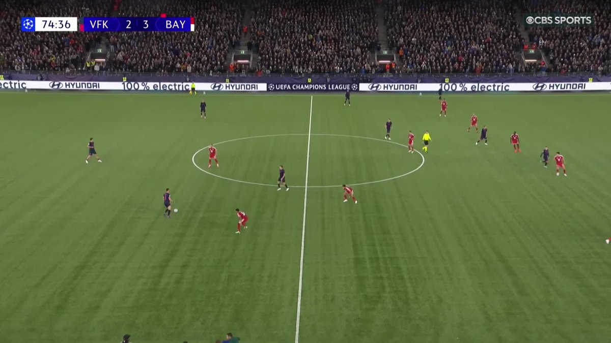Michael Olise loses his cool 😳 Two yellow cards in quick succession and Bayern are down to 10 men 👀 Watch the #UCL on @ParamountPlus 📺