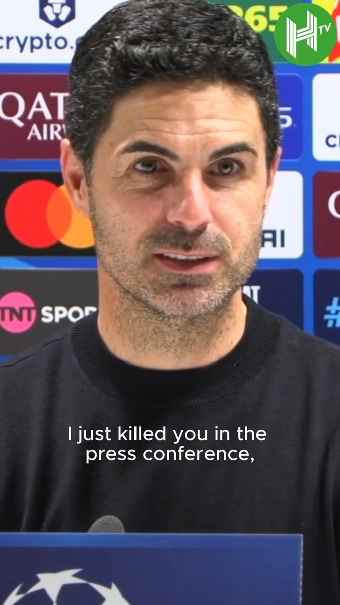 Mikel Arteta on Bukayo Saka: "After [yesterday's] press conference, I said, 'Bukayo, I just killed you in the press conference, good luck tomorrow'. He was laughing. He knows me." 😂