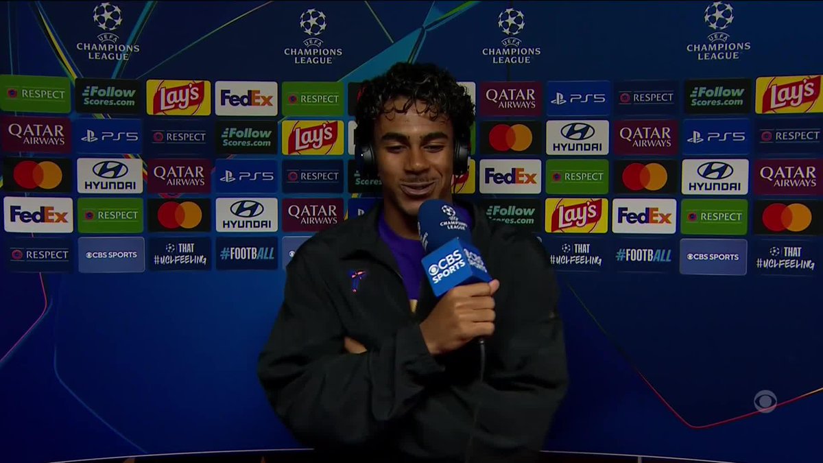 "Always. We're Barcelona, we're the best team in the world." Lamine Yamal on whether Barcelona can win the treble this season 🏆🏆🏆