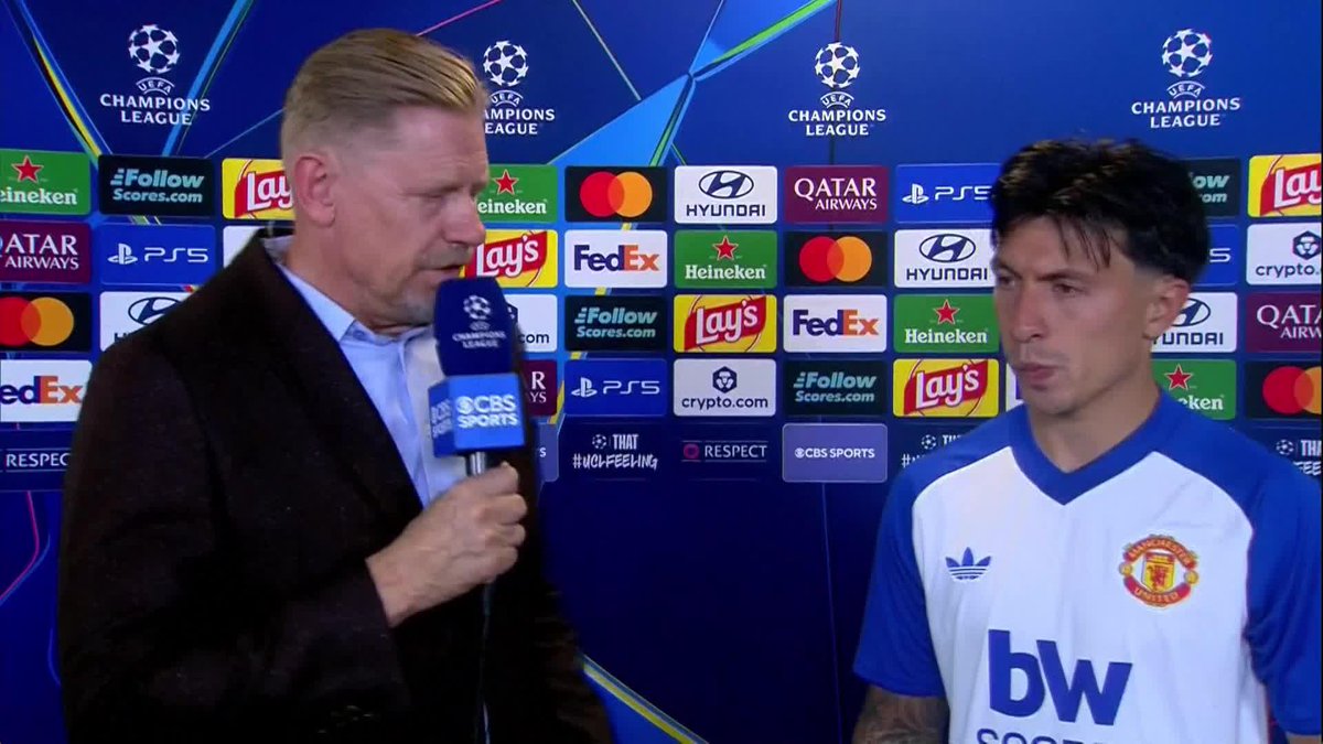 "As a club, I expect more... I’m not gonna close my mouth, we need to have more ambition.” 👀 Lisandro Martínez opens up to @pschmeichel1 about Manchester United's struggles 👇