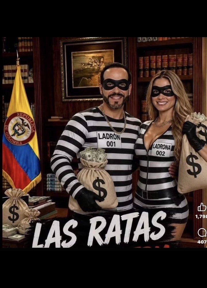 Este seño Colombia dice la absoluta y pura verdad la primera dama más conocida como la primera rata se robó las donaciones de los damnificados por el pasado #temblor y lo intentaron tapar con cortinas de humo esparcidas por bodegueros pagos como Vicky Dávila, Daniel F. Briceño y demás mandaderos del roba elecciones ilegítimo y choro de Abelardo De La Espriella, se robaron las elecciones, no se iban a robar las donaciones, severas ratas 🐀 miserables e porquerías:
