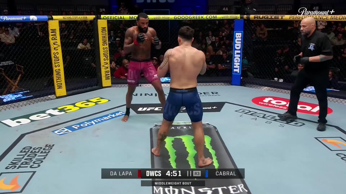 IT'S ALL DONE IN ROUND 3 👊 Douglas da Lapa puts an end to this one right at the start of the round! [ #DWCS | LIVE on @ParamountPlus ]
