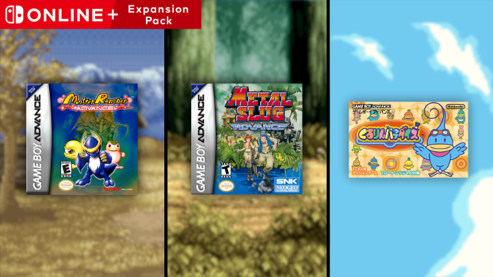 Three classic games are now available to play with Game Boy Advance – Nintendo Classics for #NintendoSwitchOnline + Expansion Pack members! ☑️ Monster Rancher Advance ☑️ METAL SLUG ADVANCE ☑️ Kururin Paradise