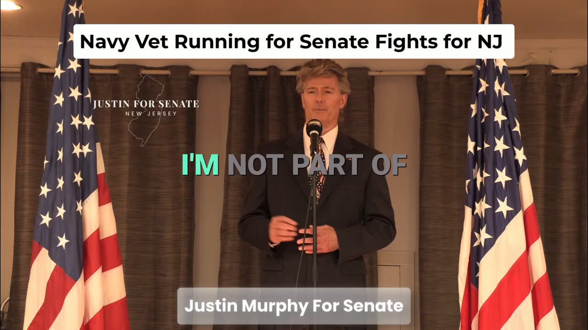 Want to know who Justin Murphy for United States Senate 2026 is? Navy Vet who wants to make a difference here in New Jersey Not part of a political class, every guy, served as deputy mayor of his hometown, wants economic prosperity just like you. Help him send Cory Booker packing this November, go vote