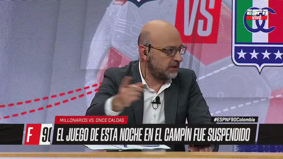 "ES UNA VERGÜENZA lo que pasó hoy y lo que viene pasando" Nicolás Samper se pronuncia sobre el mal estado de la grama de El Campín y la cancelación del Millonarios-Once Caldas hoy. 📺 Mira #ESPNF90Colombia por ESPN en el Plan Premium de Disney+ Latinoamérica