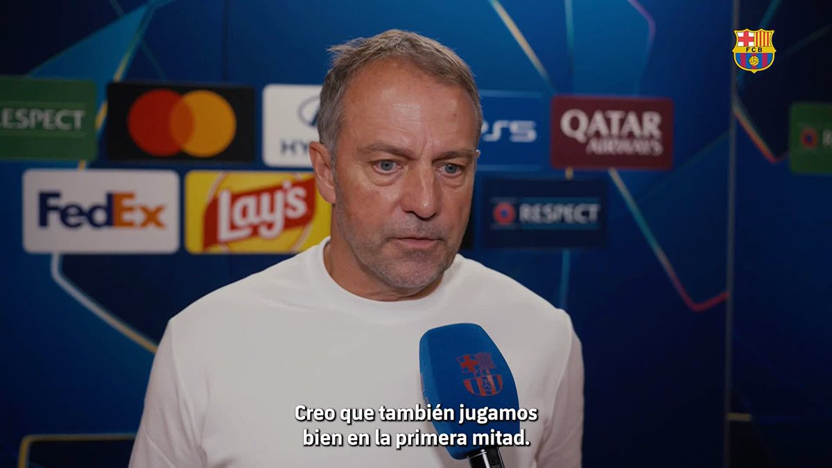 🎙️ Hansi Flick analiza la victoria en Estambul.