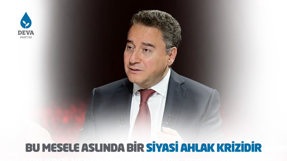 Ali Babacan: “Bu mesele, aslında bir siyasi ahlak krizidir. Ülke yönetimi öyle bir hale geldi ki, dolandırıcılar içeride rahatça at koşturabiliyor.”