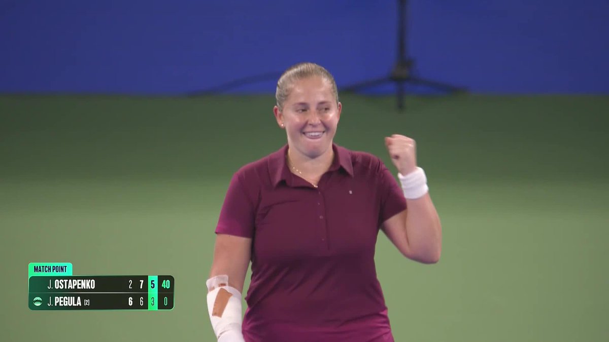 Jelena Ostapenko top 5 wins: 2017— Halep, Svitolina, Muguruza, Pliskova 2018— Svitolina 2019— Pliskova 2020— Pliskova 2021— Swiatek 2022— Krejcikova 2023— Swiatek, Pegula 2024— ❌ 2025— Paolini, Swiatek, Swiatek, Sabalenka 2026— Pegula