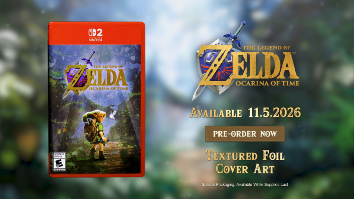 Behold! 🙌 Here’s a closer look at a physical copy of The Legend of #Zelda: #OcarinaOfTime special textured foil packaging, available at launch while supplies last. Pre-order to get yours now: