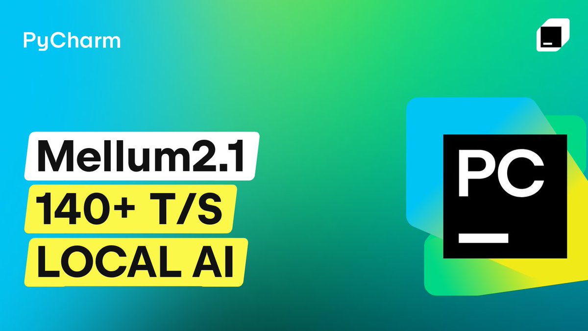 Meet Mellum2.1 – JetBrains' open-source 12B MoE model built for coding agents and local execution. 🚀 140+ T/S in local testing scenarios 🇪🇺 Ethically trained European open model 💻 Efficient worker model inside IDE agent workflows Try it locally: