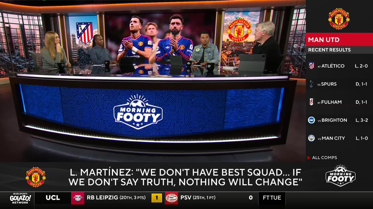 "I cannot see how you can defend a player coming out and criticizing the technical director." 👀 Geoff Shreeves, Michael Lahoud, and Charlie Davies debate whether Lisandro Martínez was in the right to speak out against the Manchester United hierarchy.
