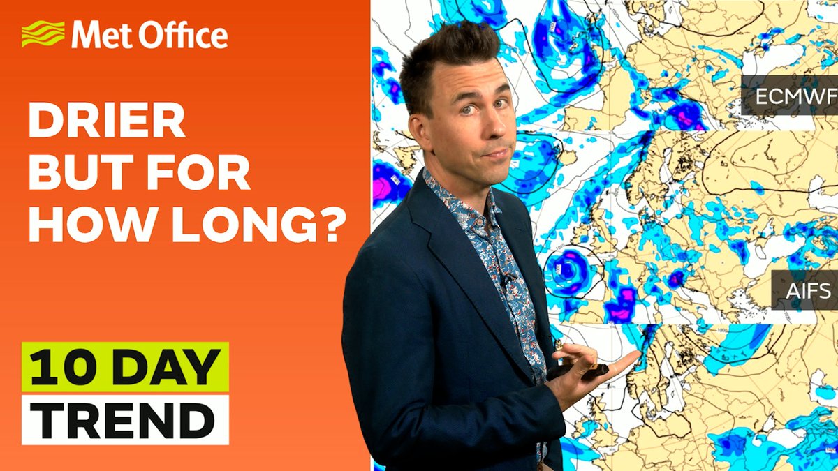 High pressure builds across the UK this weekend bringing drier weather to many places, but not to all. Find out more in the 10 Day Trend with Aidan McGivern 👇